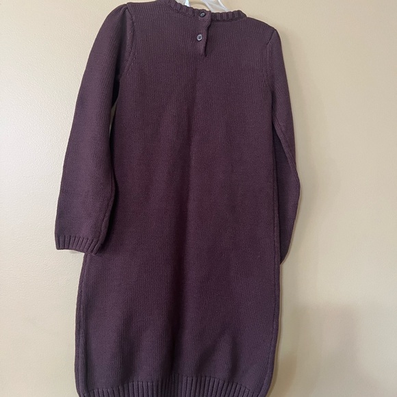 Gymboree Purple Knit Dress with Sunflower Design - Picture 2 of 11